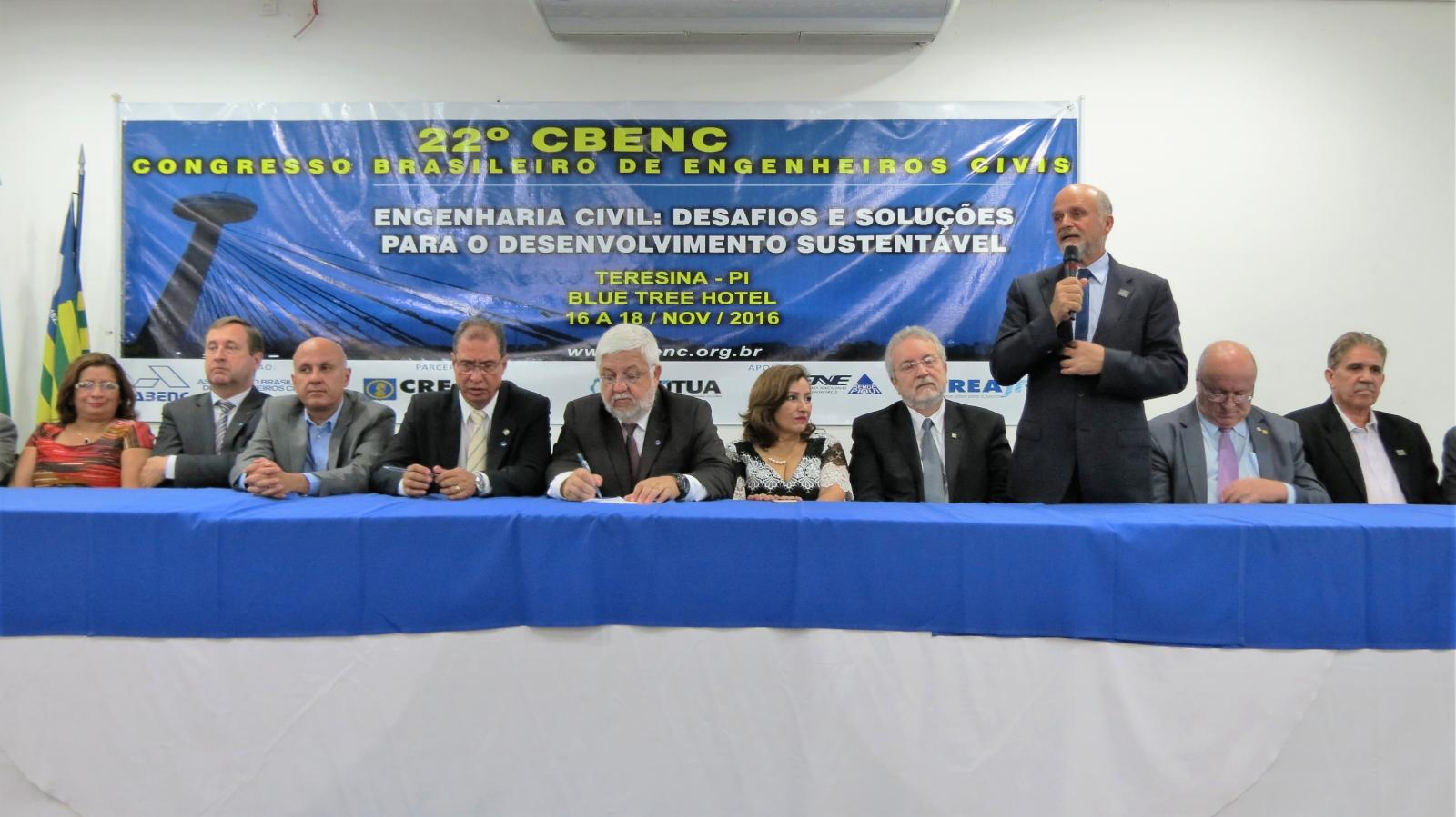FNE e Senge-PI participam do 22° Congresso Brasileiro de Engenheiros Civis